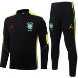 Chándal Brasil 2026 (Black II Half Zipper)